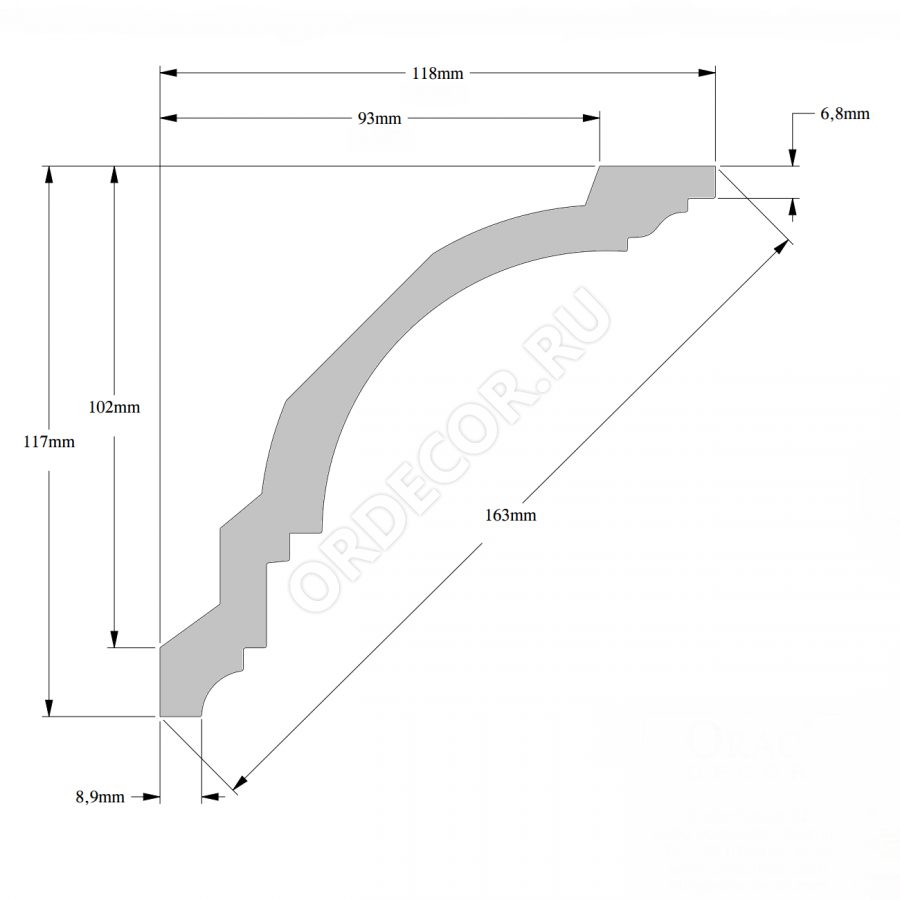 Карниз orac decor cx106